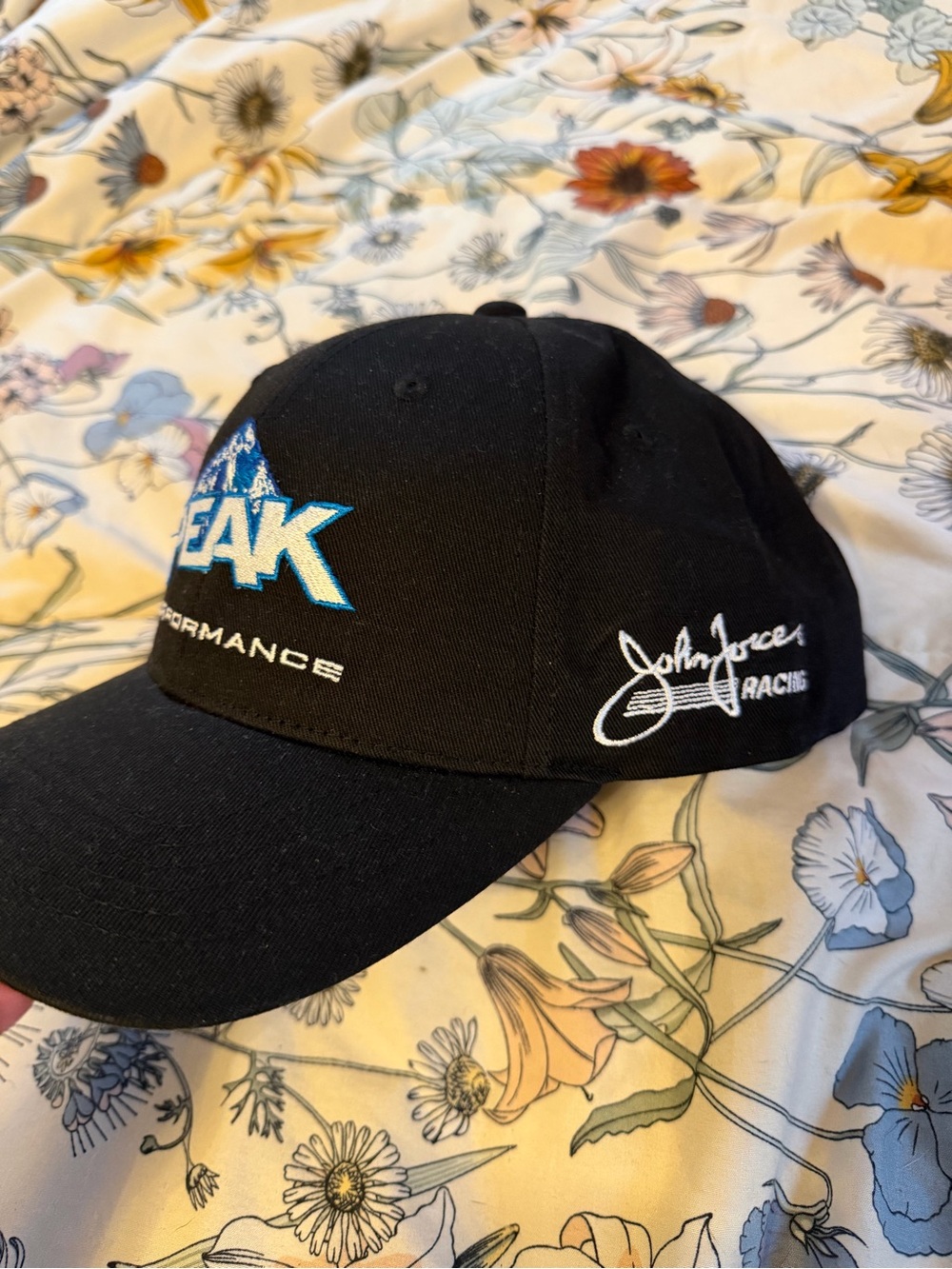 Black Peak Performance John Force Racing Blue DEF NHRA Cap